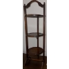 Image 1 : 1930's Oak Three Tier Folding Cake Stand - 35T - Edwardian Inlaid 