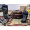 Image 2 :  two antique cameras with a number of vintage camera accessories by Weston light exposure monitor Ze