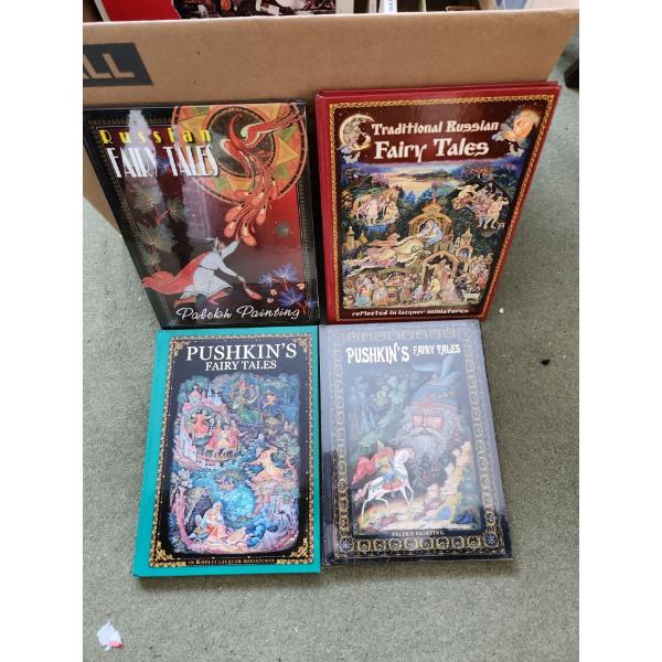 Beautifully Illustrated Pushkin and Russian Fairy Tale Books and Assorted Children's Books