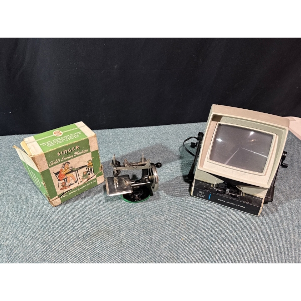 Vintage Sears Film Editor & Child Sewing Machine