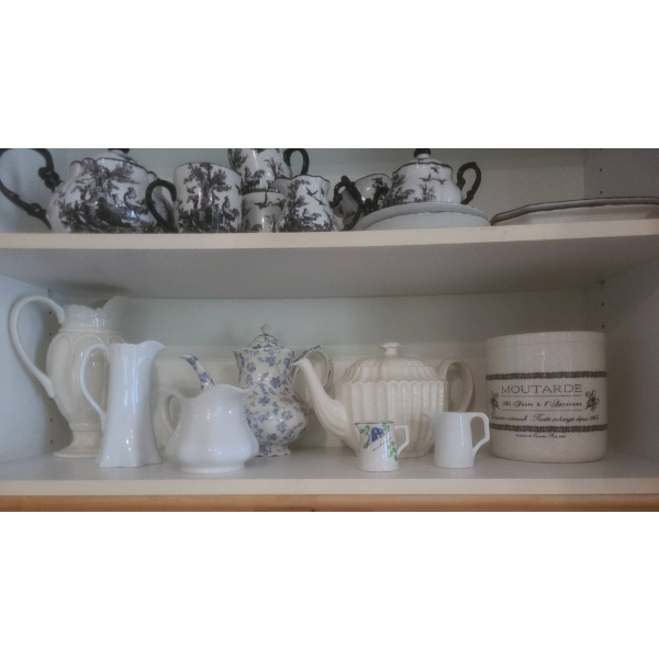 Porcelain and China Teapots, Pitchers, and Creamers Lot