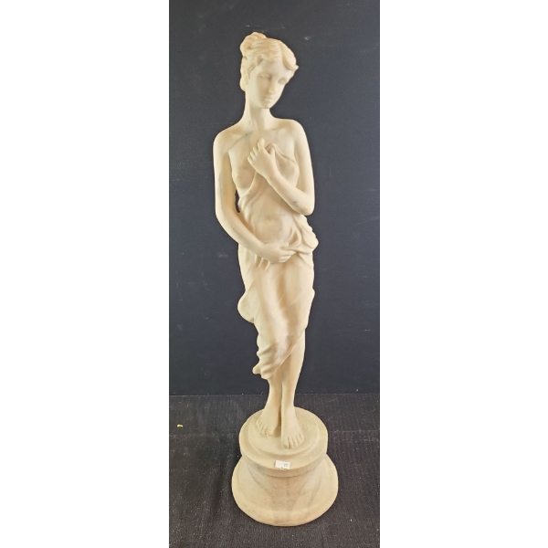 Resin Venus Garden Statue 7" Diameter, 27 T 