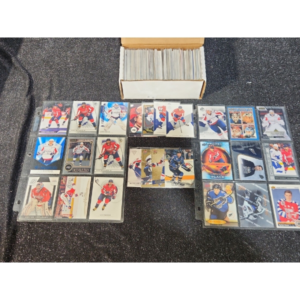 1 Box Of Washington Capitals 1970's-2026 Era Hockey Cards With 2 Sleeves	
