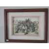 Image 1 : Anton Pieck 3D Collage of  Travelling Family 19 X 15 Framed Under Glass