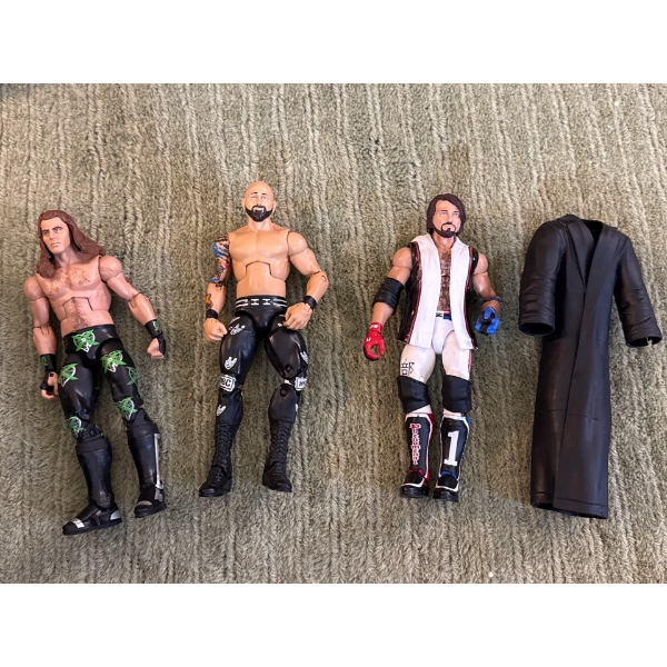 WWE Elite Collection Action Figure of Shawn Michaels, AJ Styles, Karl Anderson