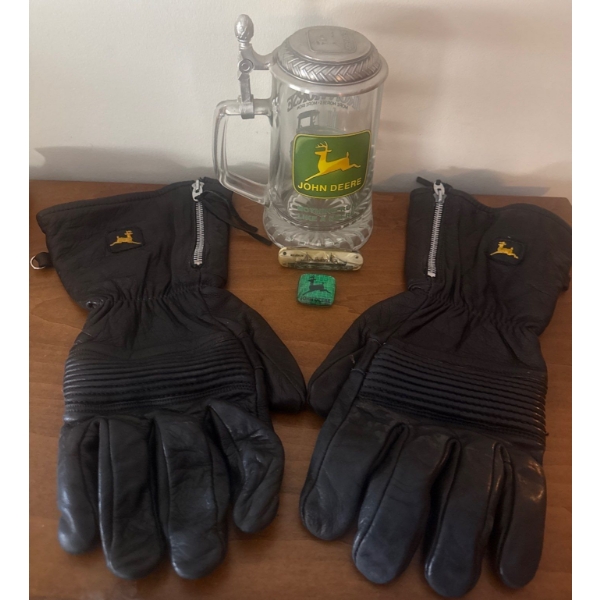 John Deere Collectibles - Lidded Beer Stein Insulated Work Gloves & More