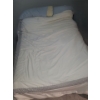 Image 2 : Double Bed Mattress and Boxspring 58 w, 78 d, Bedding Included