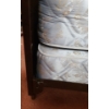 Image 3 : Dark Brown Metal  Double Headboard with Bed Rails 78 L, 52 W, 36 T (Includes Mattress and Boxspring)