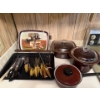 Kitchenware - Cutlery, Tin Serving Tray, Rustria Email made in Austria Pot, Bakeware 