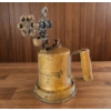 Image 4 : Vintage Brass Blowtorch with Wooden Handle and Cast Iron Components