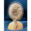 Image 3 : Balinese Hardwood Carving-Bust of Woman w/ Headdress 