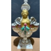 Image 3 : Stunning Floral Angelic Continental Vase, 16In Tall 