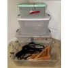 Image 1 : Luxury Garment Hangers w/ Home Storage Solutions - Lidded Totes