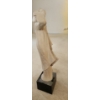 Image 4 : Austin Production Plaster Resin Statue of Woman Wearing Hat 6 W, 5 D, 24 T (Including Base)