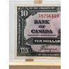 Image 3 : 1937 pink $10 bank of Canada note Gordon & Towers  UNC A/T8756449 