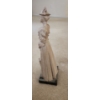 Image 4 : Austin Production Plaster Resin Statue of Woman Holding Parasol 6 W, 5 D, 19 T (Including Base)