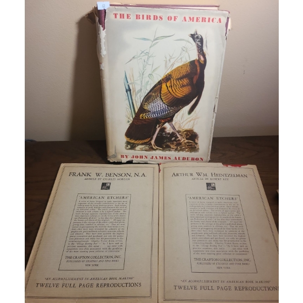 "The Birds of America" by John James Audubon/ 1941 and "American Etchers" Volumes VI and XII 