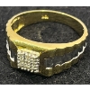 Image 2 : 10K Gold and Diamond Ring (total weight 3.9g)