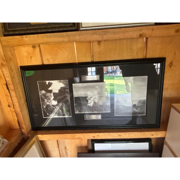 2 Oil Field Prints Atlantic #3 From 1948 & Lodge Pole Blow Out 1982 L34" H12 "