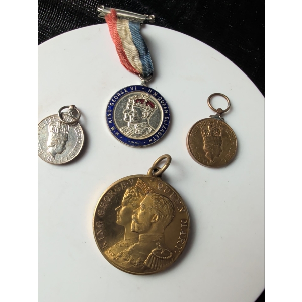 Vintage Commerative Coronation Medallions 