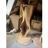 Image 4 : 2 ornate wood lamps handmade electric has been pulled and ready for the lights