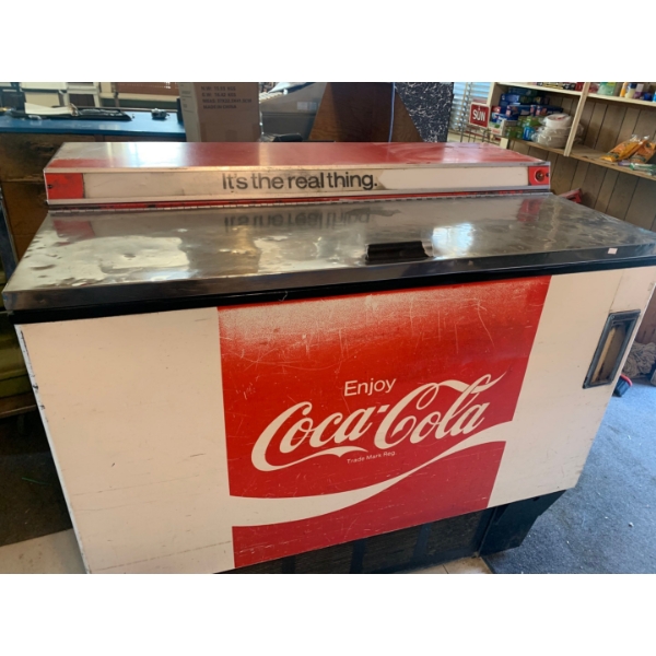 Vintage Coca Cola Cooler 40”T, 27”W