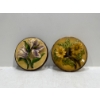 Chalk Flowers, Yellow and Purple Colouring