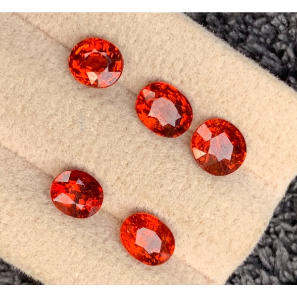 5.85 ct Certified Spessartite Garnet gemstone Parcel ($5,850 Appraisal)