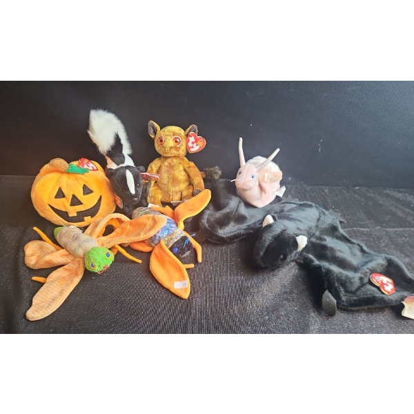 Beanie Babies- Assorted Including: Lil Sachet, Gizmo, Swirly, Radar, Glow, Twitterbug and More!