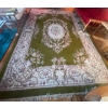 Image 1 : Large Area Rug w/Floral Accents  Olive Green