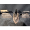 Image 2 : Antique Cast Iron Sad Irons and Decorative Train Mold Plate
