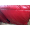 Image 8 : Red Leather Sectional Reclining Sofa with Console