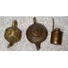 Image 2 : Pair of Brass Antique Decorative Chinese Teapots (5.5W) w/ Antique Brass Lighter 