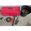 Image 1 : Metal 2 Tiered Tool Chest w/ Contents & Pail Full Of Premium Shop Harware 