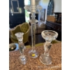 Image 1 : 3 Quality Crystal Candlesticks 