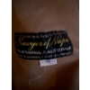 Image 2 : Double Breasted Shearling Coat w/Dark Fur Collar ++ Sheepskin Hat (Size Medium)