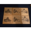 Image 5 : Handmade Clay Mini Figurines w/ Wooden Coasters 