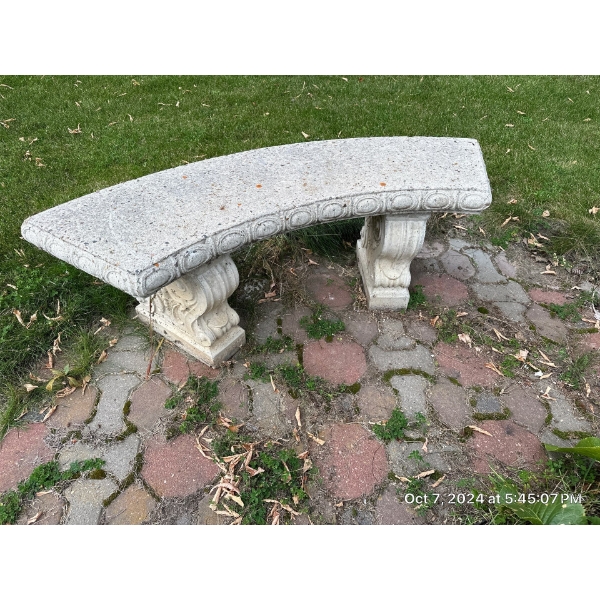 Concrete Garden Bench