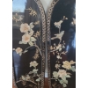 Image 2 : Chinese Floral Black Laquer Wall Decor.  11 1/2 w, 36 h