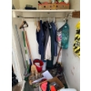 Image 1 : Closet Lot with Jackets, Tools, Lawn Care Items, and Miscellaneous Goods