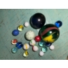 Image 2 : Lot: Marbles, Harmonica Pair, Watch, Stone, Cowboy Hat Pin, Miscellaneous Ephemera