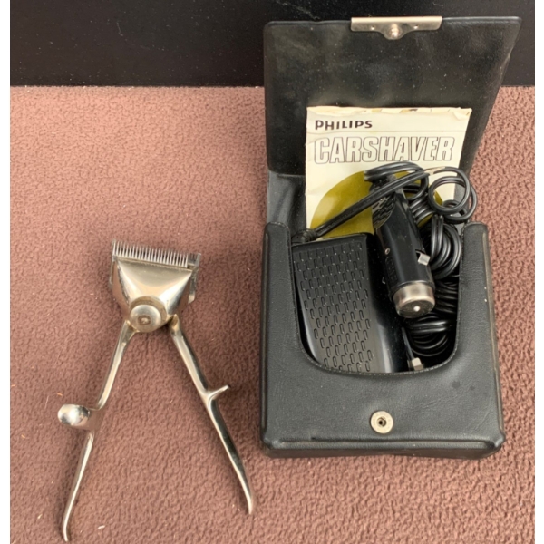 Vintage Hair Grooming Kit - Includes Phillips Carshaver & Remington 550 