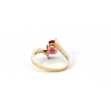 Image 3 : 14KY Pink Tourmaline(1.20CT) Bypass Ring SZ 6.25, 2.40grams