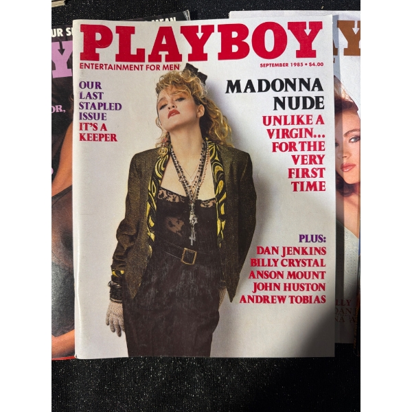 Playboy Magazines (1983-1985) with Madonna Issue Highlight