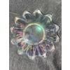 Image 4 : Iridescent Glass Serving Trays and Flower-Shaped Dishes Set
