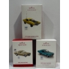 Image 1 : Vehicles-1970 Torino Cobra, 1965 Mustang, 1968 Mustang California Special Hallmark Ornaments 