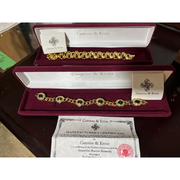 Camrose and Kross 2 Bracelets. Attached with The Manufacture Certificate Is A Rendering of The Fashi