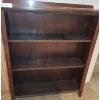 Image 2 : Wooden 3 Shelf Bookcase 34 1/2 w, 42 h, 9 1/2 d