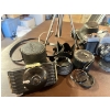Image 5 : Pentax SP500 (film camera) with extra lenses, remote release and carry case.ANTIQUE VINTAGE Art Deco