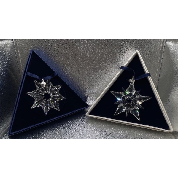 Swarovski Crystal Snowflake Ornament and Star Ornament 